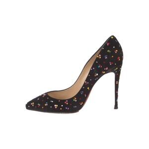 ❤️Christian Louboutin Suede Crystal Pumps❤️